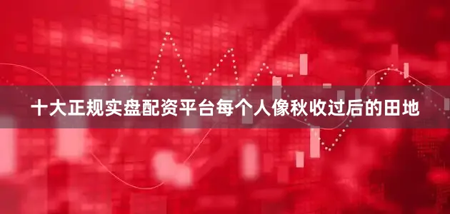 十大正规实盘配资平台每个人像秋收过后的田地